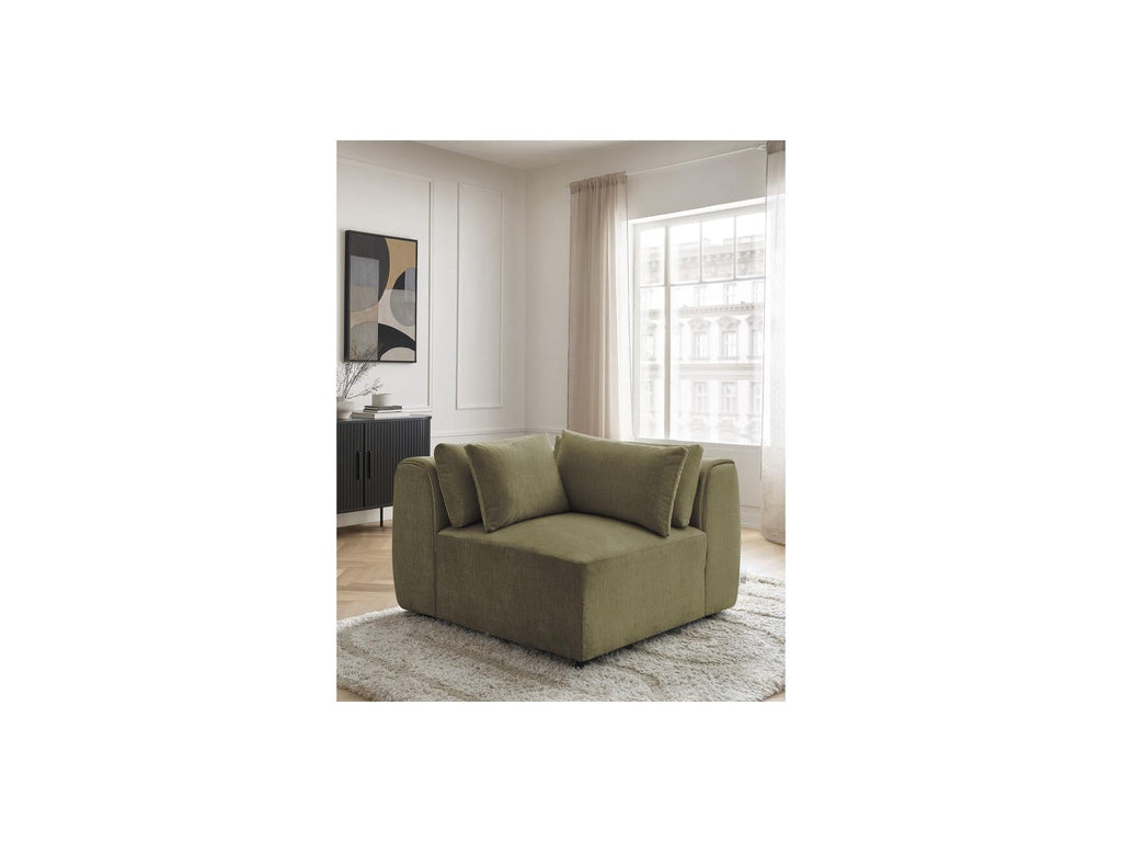 Jana - Angle Avec Têtière Pour Canapé Modulable - Tissu Velours