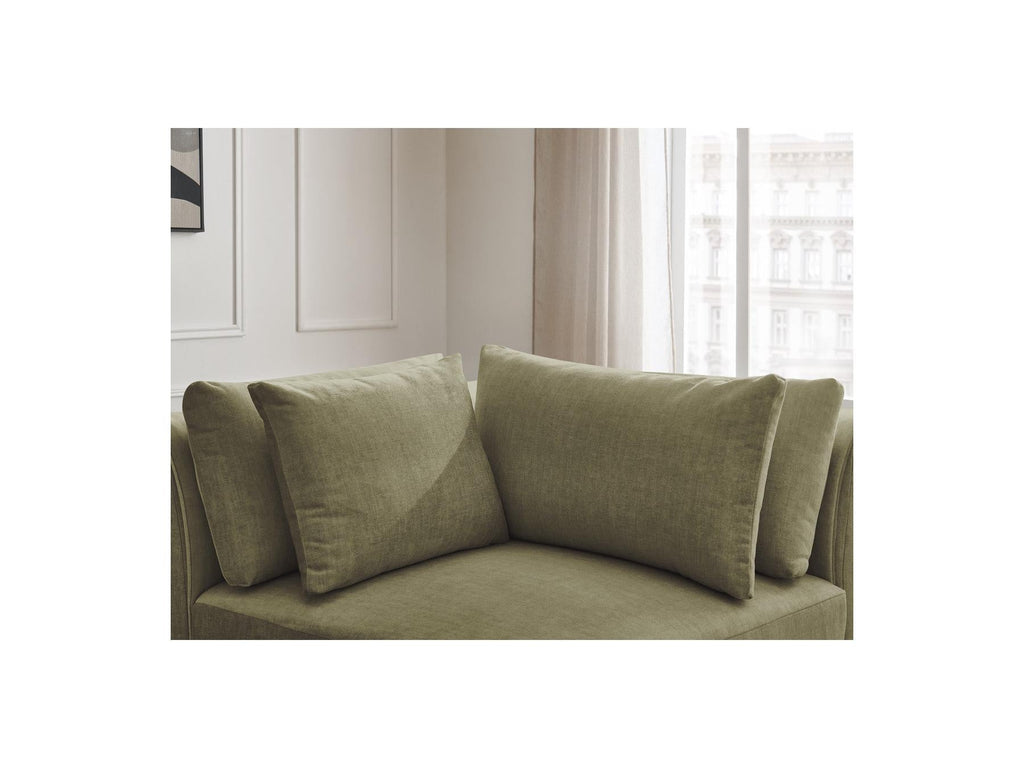 Jana - Angle Avec Têtière Pour Canapé Modulable - Tissu Velours