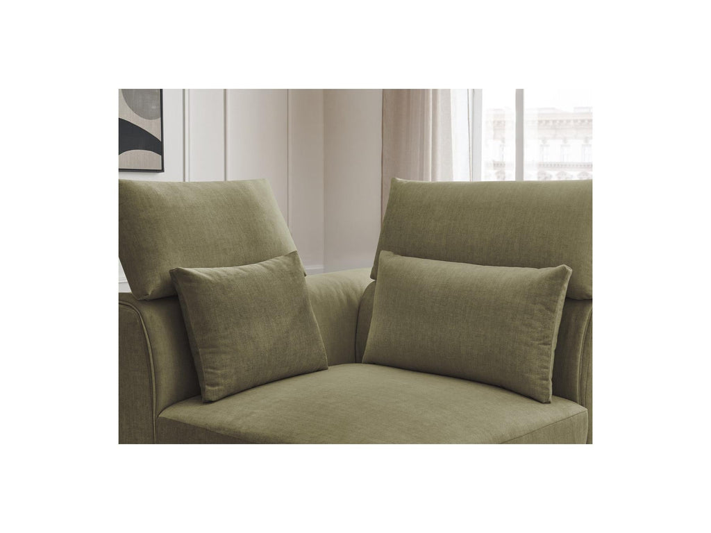 Jana - Angle Avec Têtière Pour Canapé Modulable - Tissu Velours
