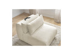 Jana - Chauffeuse 1 Place Avec Têtière Pour Canapé Modulable - Tissu Velours