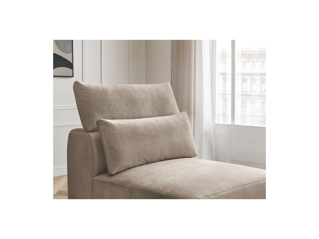 Jana - Chauffeuse 1 Place Avec Têtière Pour Canapé Modulable - Tissu Velours