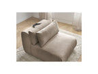 Jana - Chauffeuse 1 Place Avec Têtière Pour Canapé Modulable - Tissu Velours