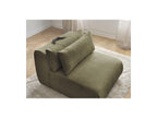 Jana - Chauffeuse 1 Place Avec Têtière Pour Canapé Modulable - Tissu Velours
