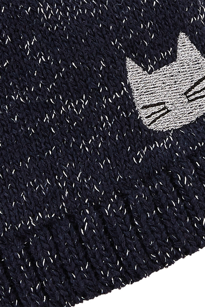 Petit Bateau - Bonnet - Bleu Marine Chiné - Enfant Fille