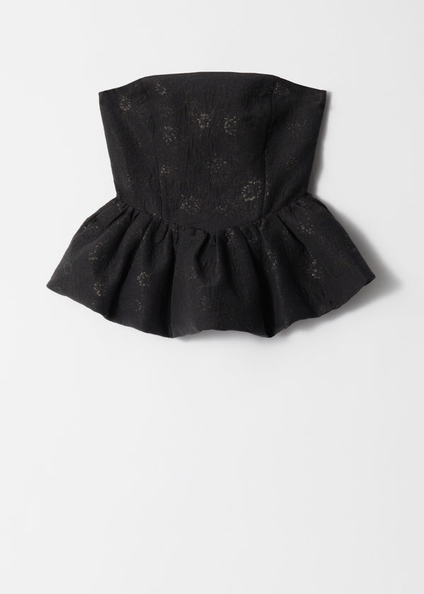 Top Ve Rosita Brocart Top - Noir