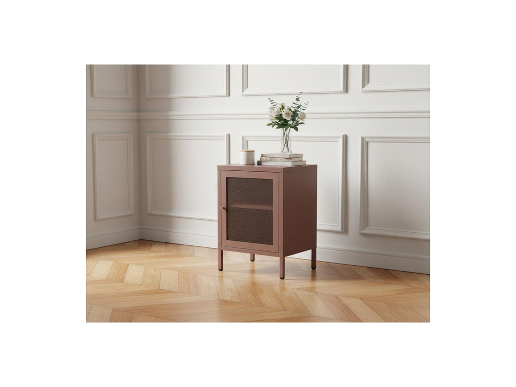 Clara - Table De Chevet 1 Porte - Métal Édition Limitée