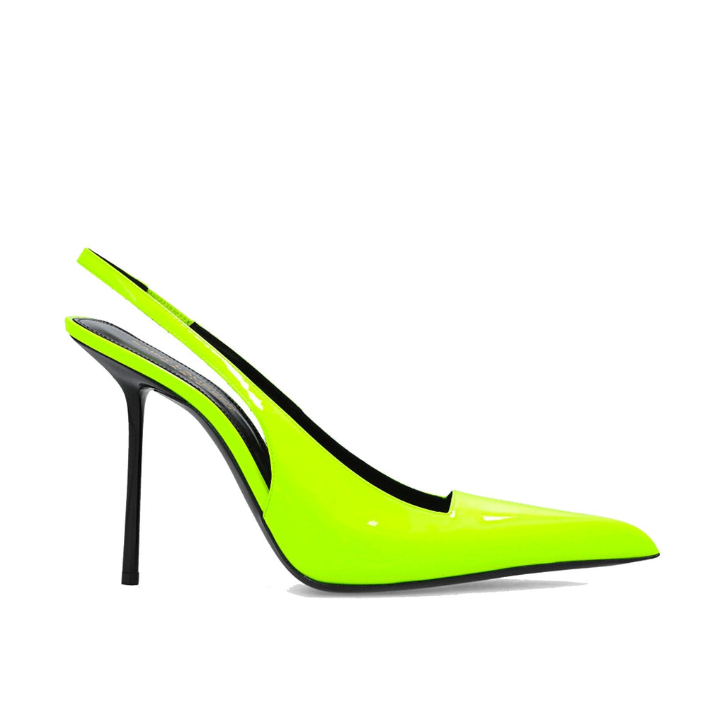 Escarpins Saint Laurent Kiss 105 Slingback - Yellow - Femme