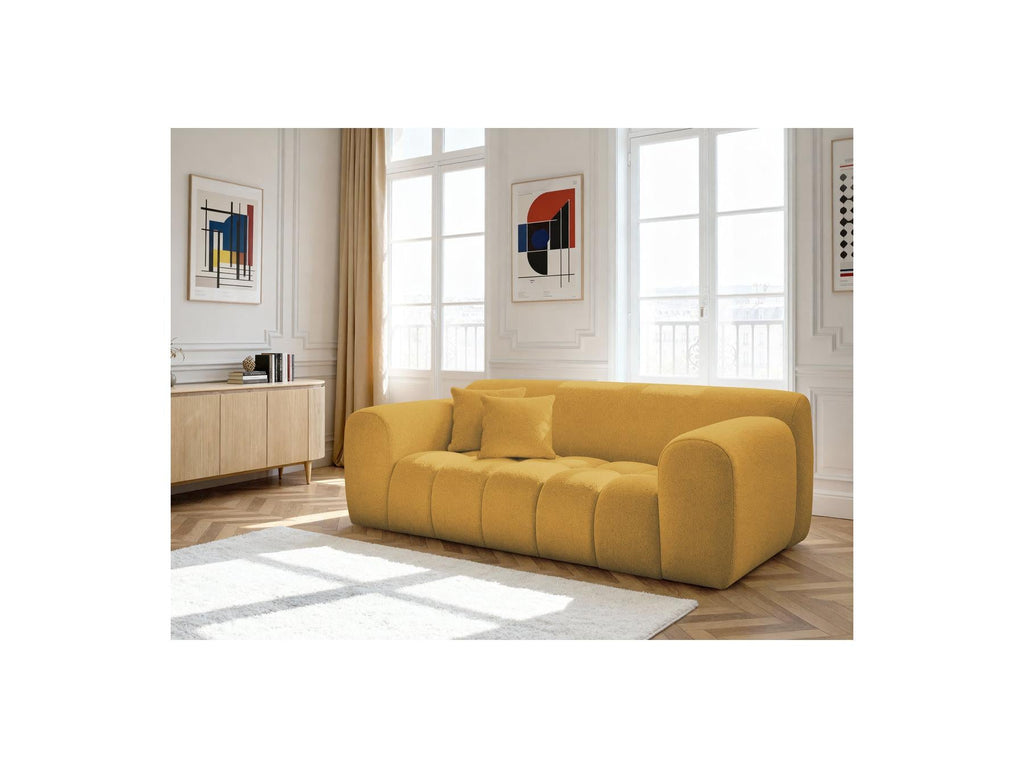 Melisse - Canapé Droit Fixe 2 Places - Tissu Chiné
