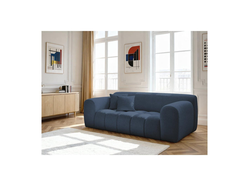 Melisse - Canapé Droit Fixe 2 Places - Tissu Chiné