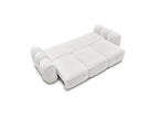Montaigne - Canapé Droit Convertible Coffre 3 Places - Tissu Bouclette