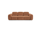 Montaigne - Canapé Droit Convertible Coffre 3 Places - Tissu Bouclette