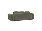 Montaigne - Canapé Droit Convertible Coffre 3 Places - Tissu Bouclette