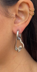 Boucles D'Oreilles Leave X Hoops