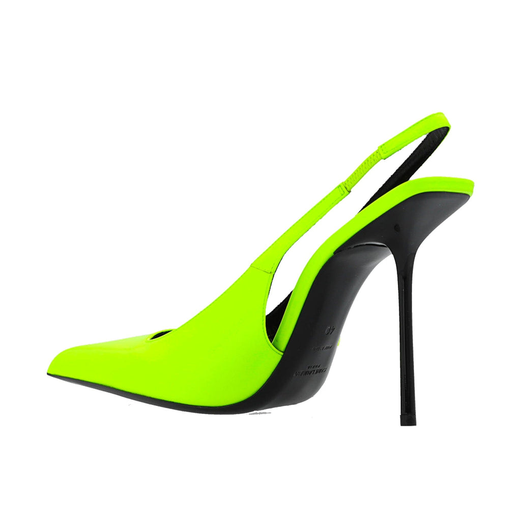 Escarpins Saint Laurent Kiss 105 Slingback - Yellow - Femme