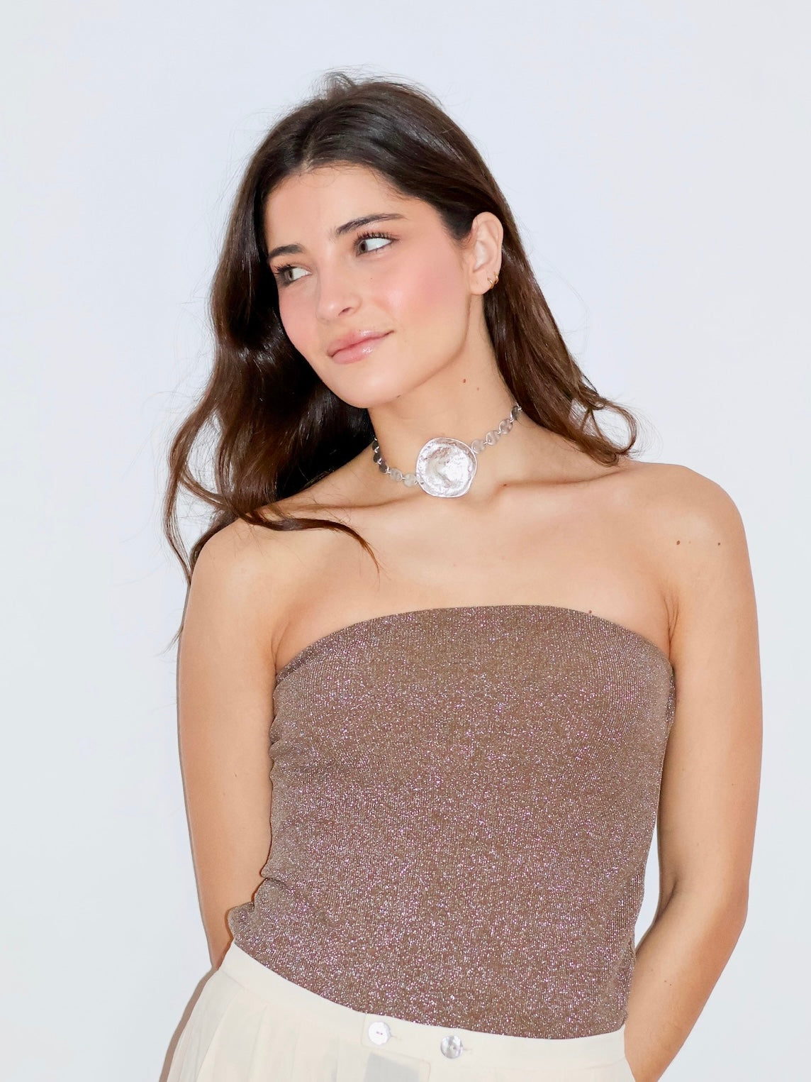Chocker Cráter Plateado