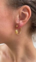 Boucles D'Oreilles Enroll Flower