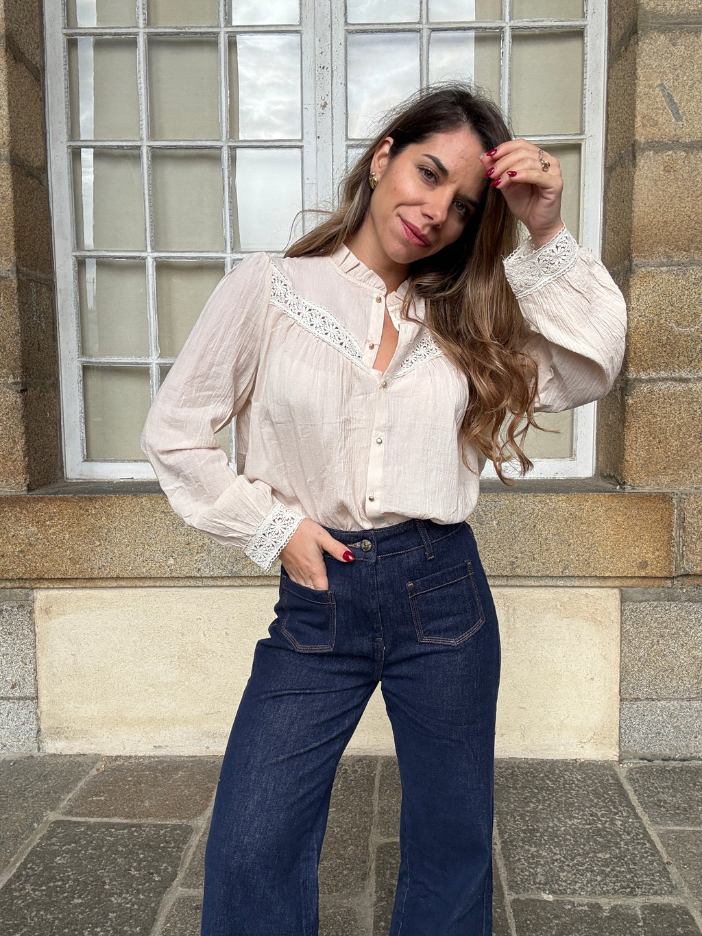 Blouse Écrue Camelia