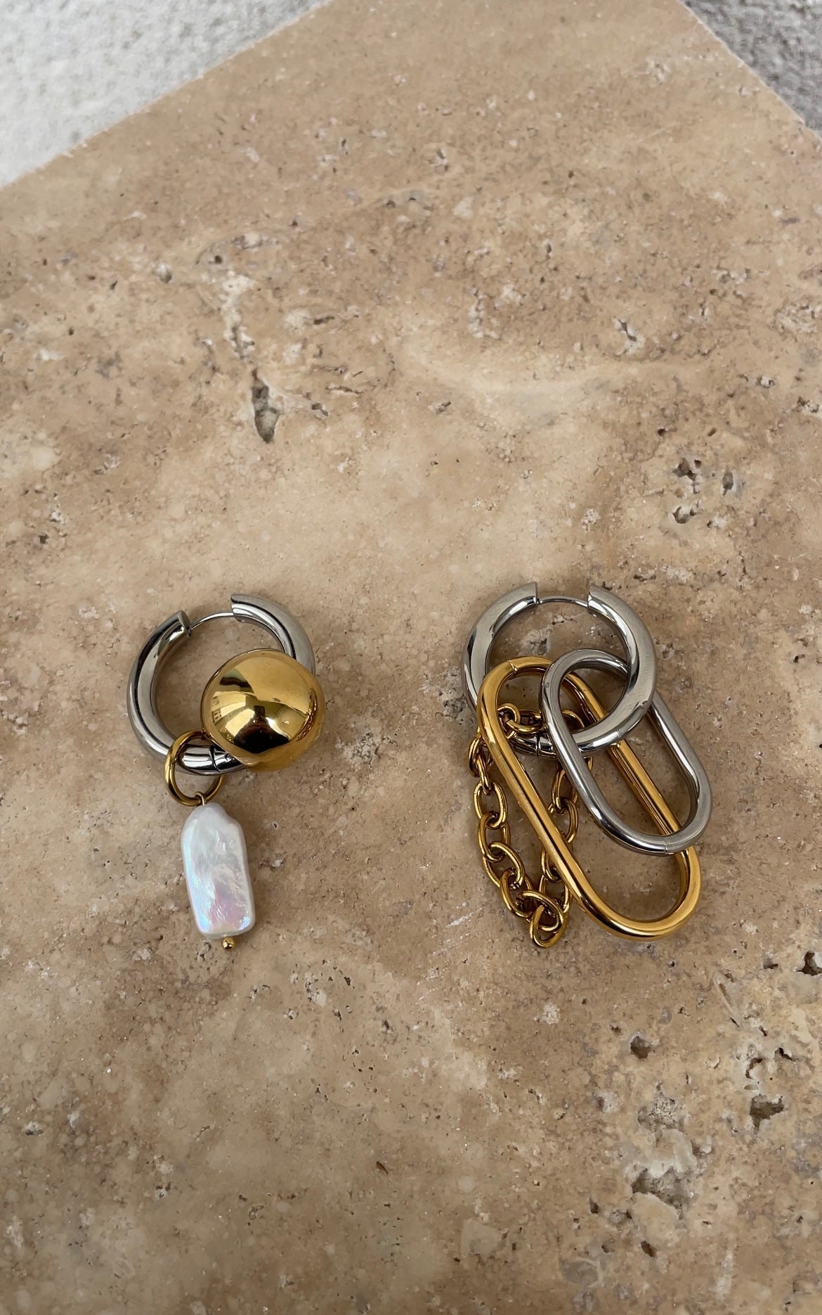 Boucles D'Oreilles Asymmetric Grunge