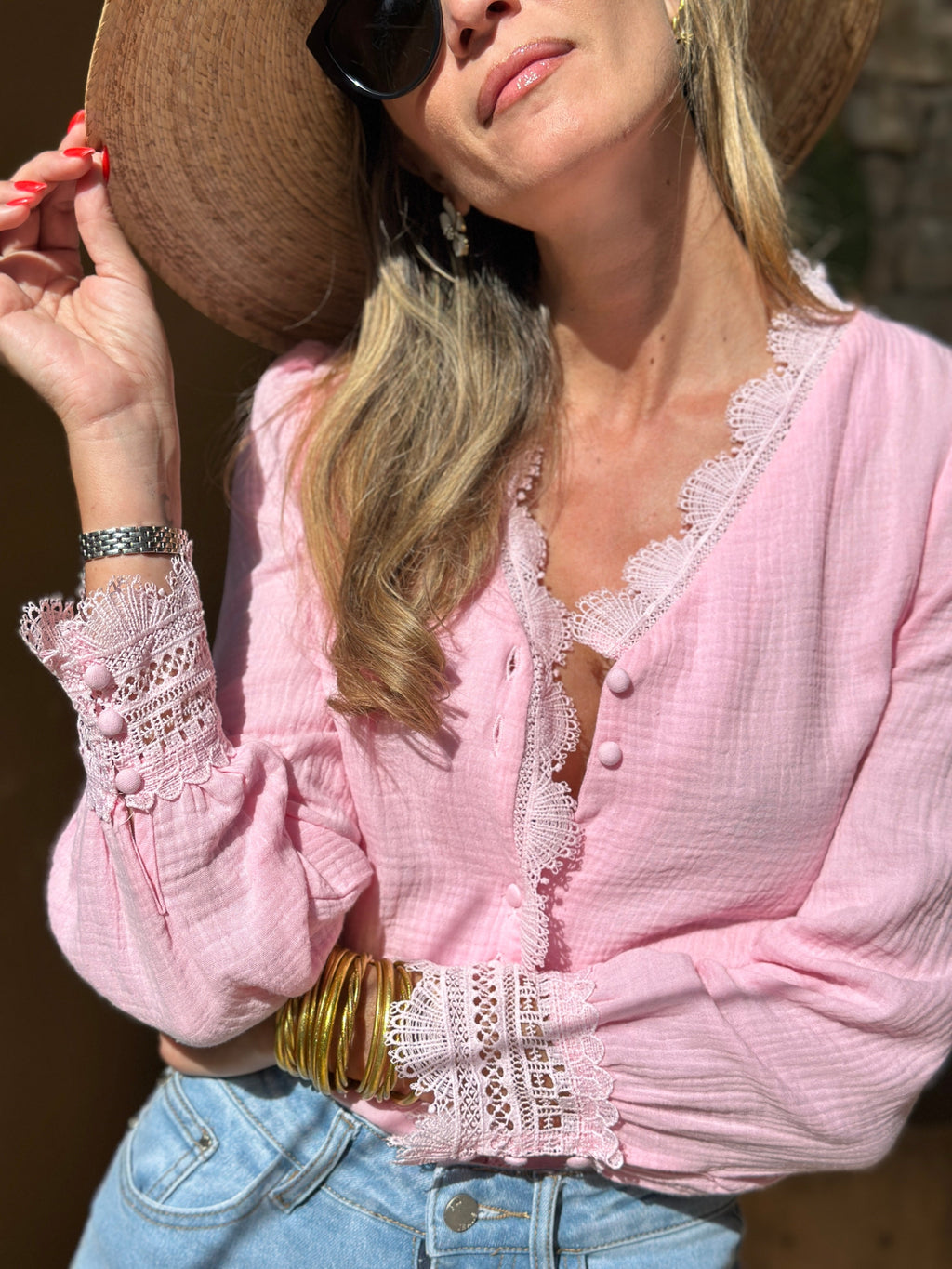 Chemise Opaline - Bonbon