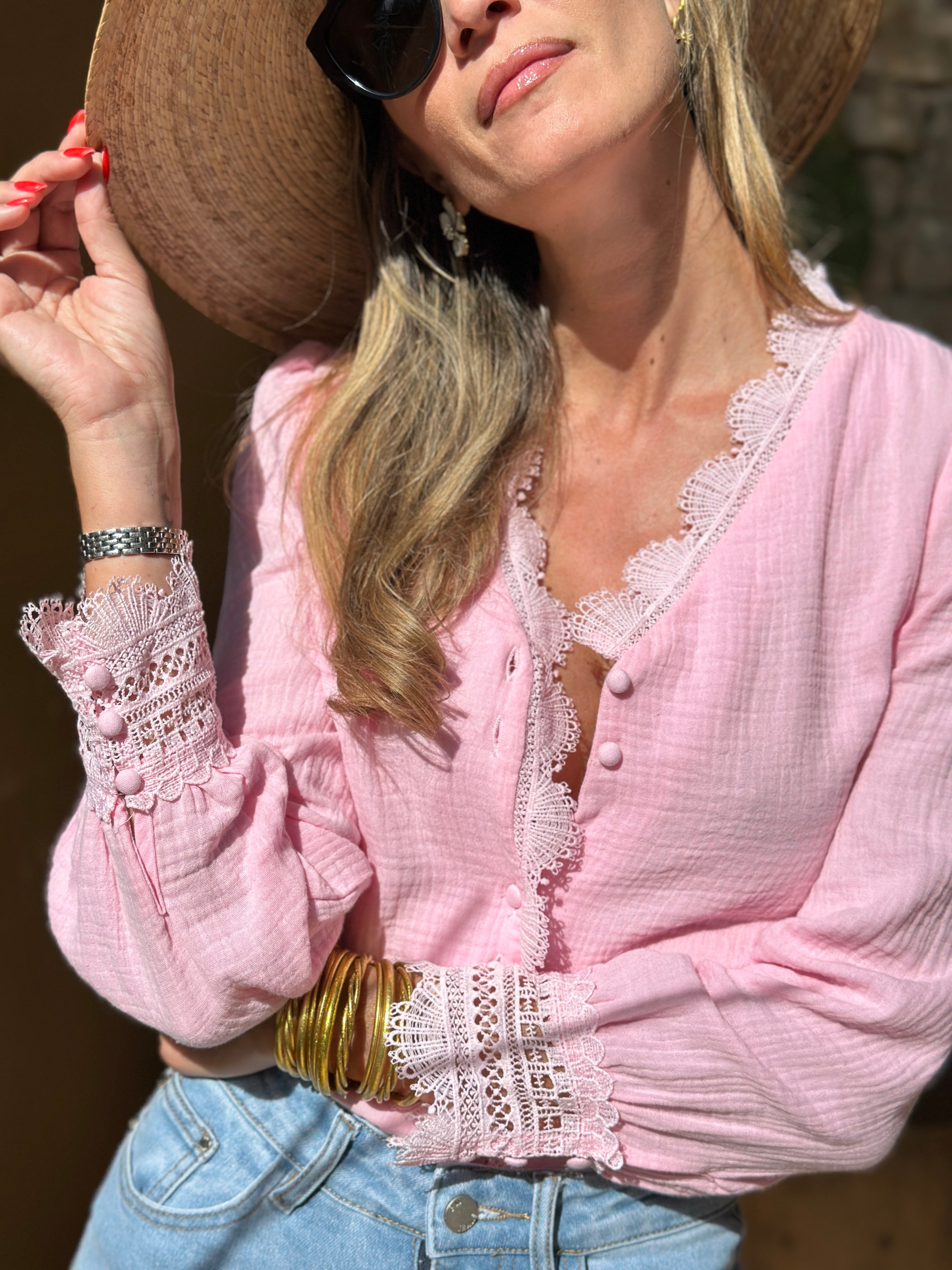 Chemise Opaline - Bonbon