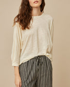 Harris Wilson - Tee Shirt -  Renata -  Ecru  - Femme