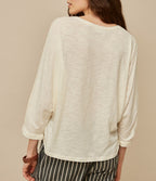 Harris Wilson - Tee Shirt -  Renata -  Ecru  - Femme
