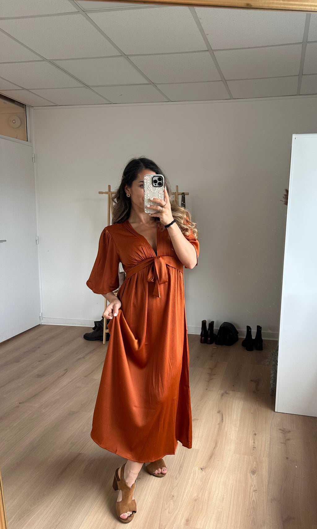 Robe Longue Suzy Terracotta