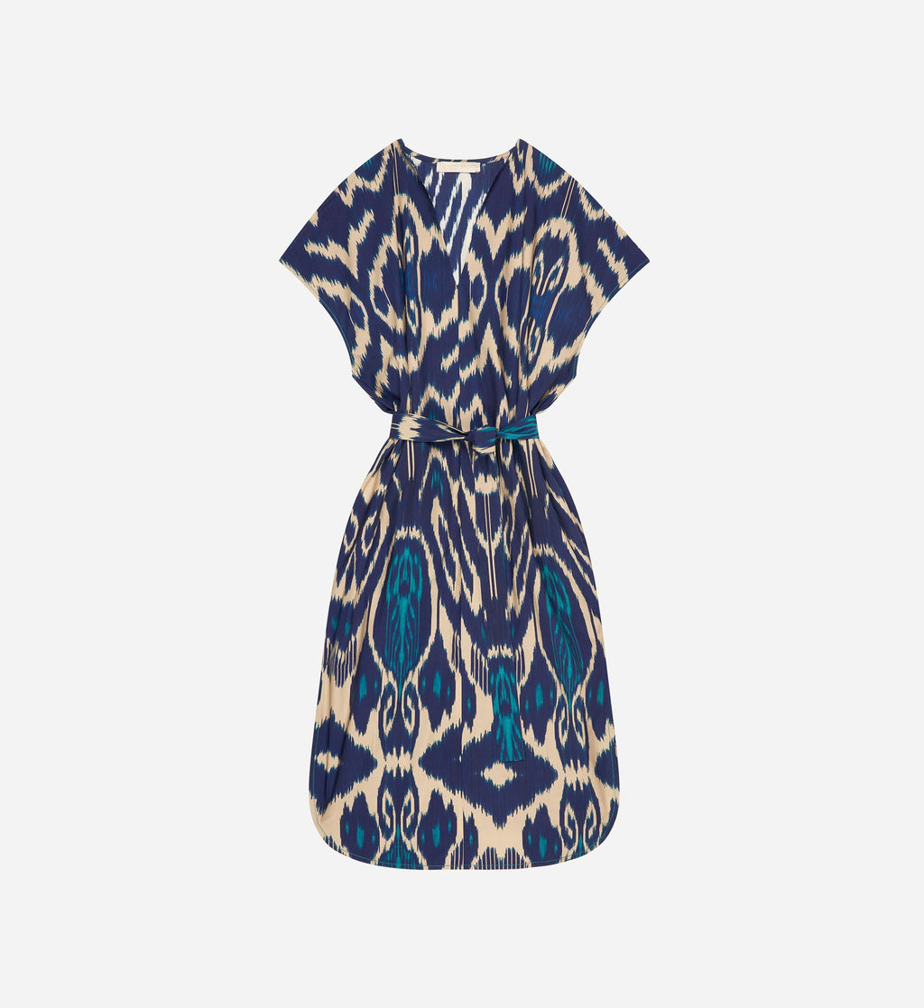 Vanessa Bruno - Robe Amarilla - Bleu Multico
