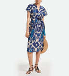 Vanessa Bruno - Robe Amarilla - Bleu Multico