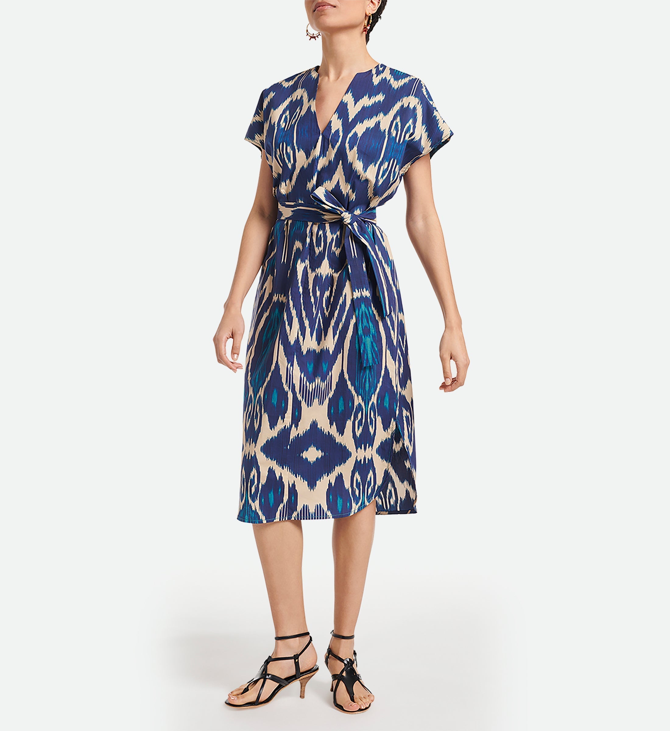 Vanessa Bruno - Robe Amarilla - Bleu Multico