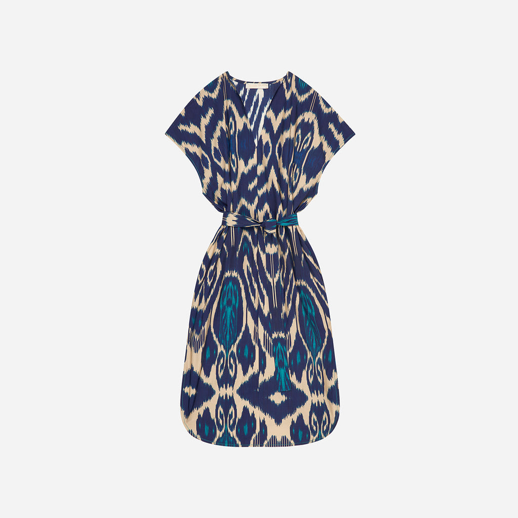Vanessa Bruno - Robe Amarilla - Bleu Multico