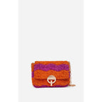 Vanessa Bruno - Moyen Sac Moon En Cuir Tressé - Multico & Orange