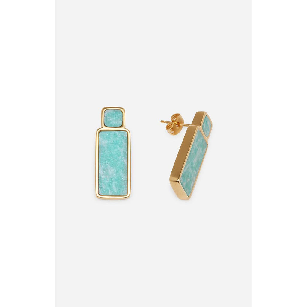 Vanessa Bruno - Boucles D'Oreilles - Vert D'Eau