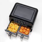 Friteuse Sans Huile Double Bac - 8L - Noir