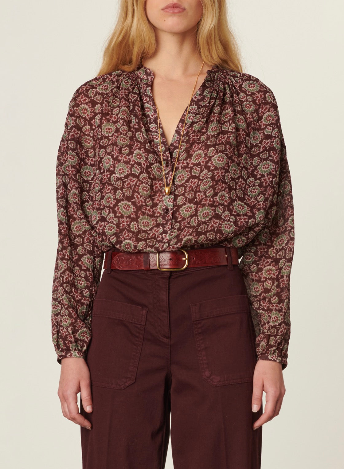 Vanessa Bruno - Blouse Nipoa - Marron