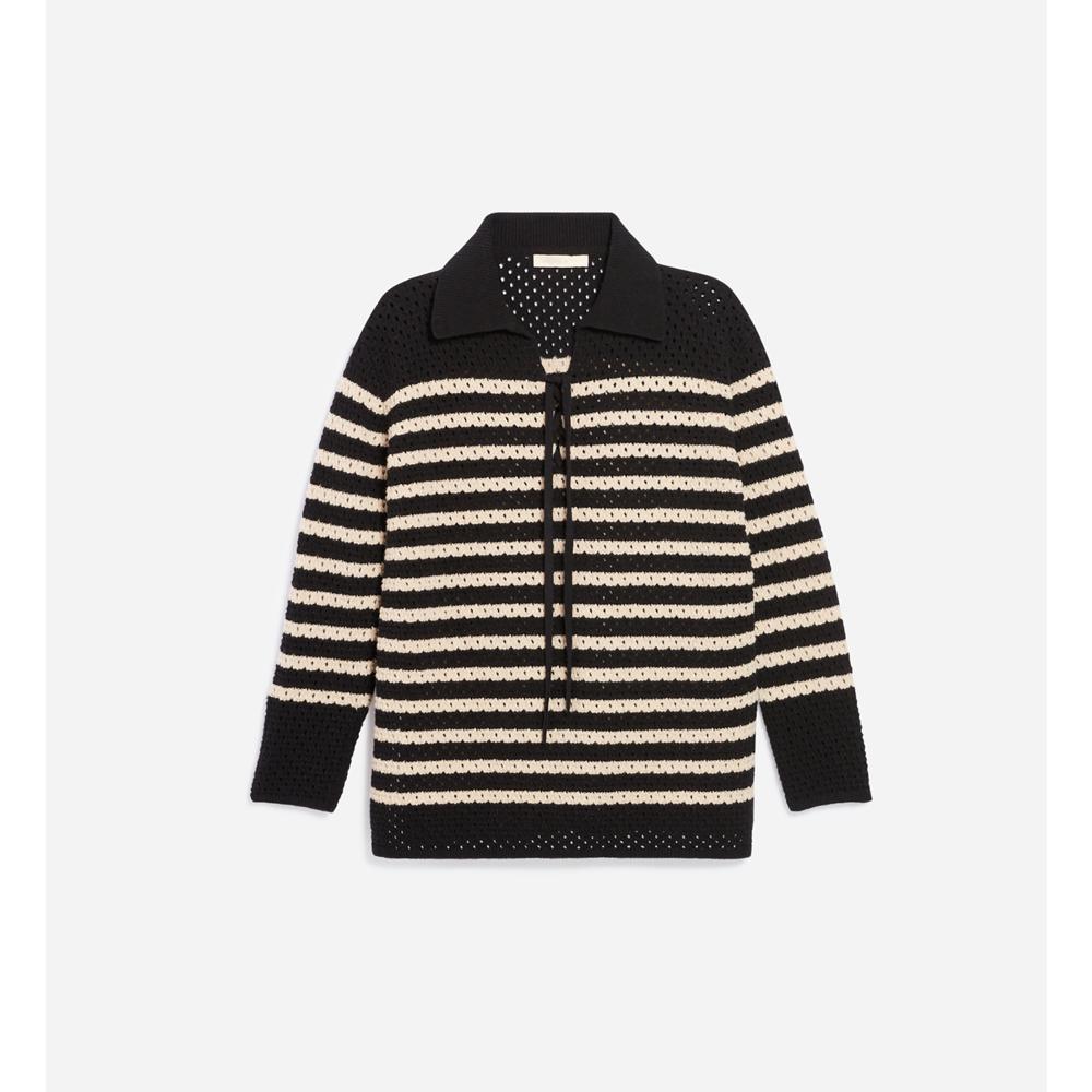 Pull Britney - Noir/Ecru