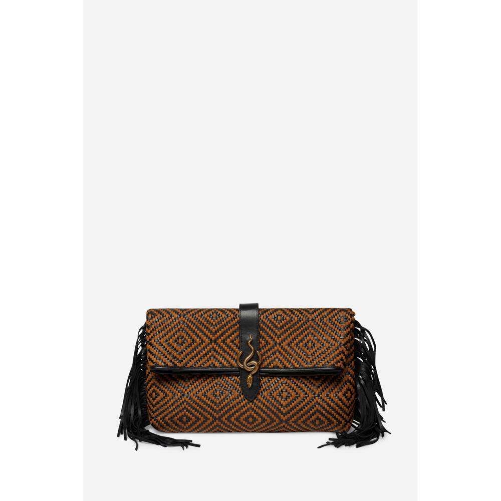 Pochette Cléo - Noir/Marron