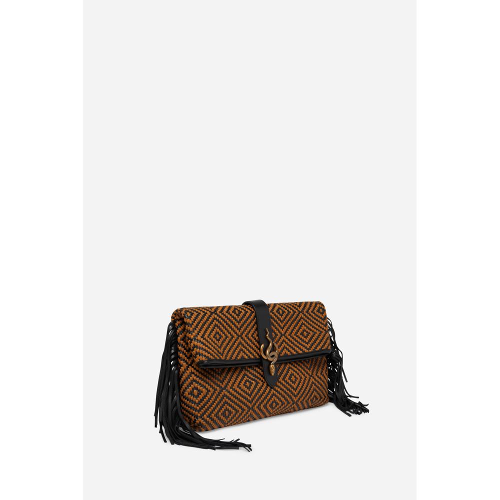 Pochette Cléo - Noir/Marron