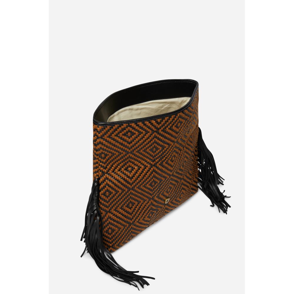 Pochette Cléo - Noir/Marron