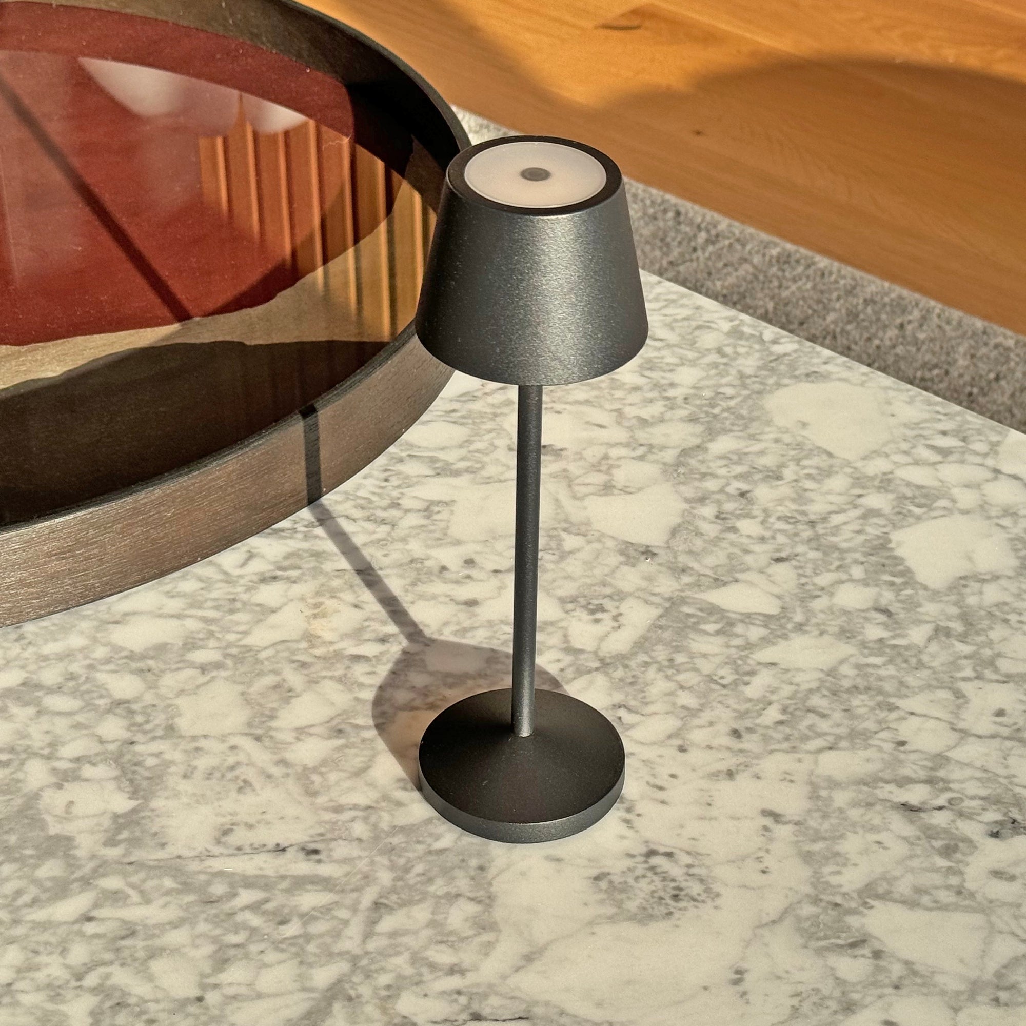 Emily - Lampe De Table Sans Fil - Acier - Noir