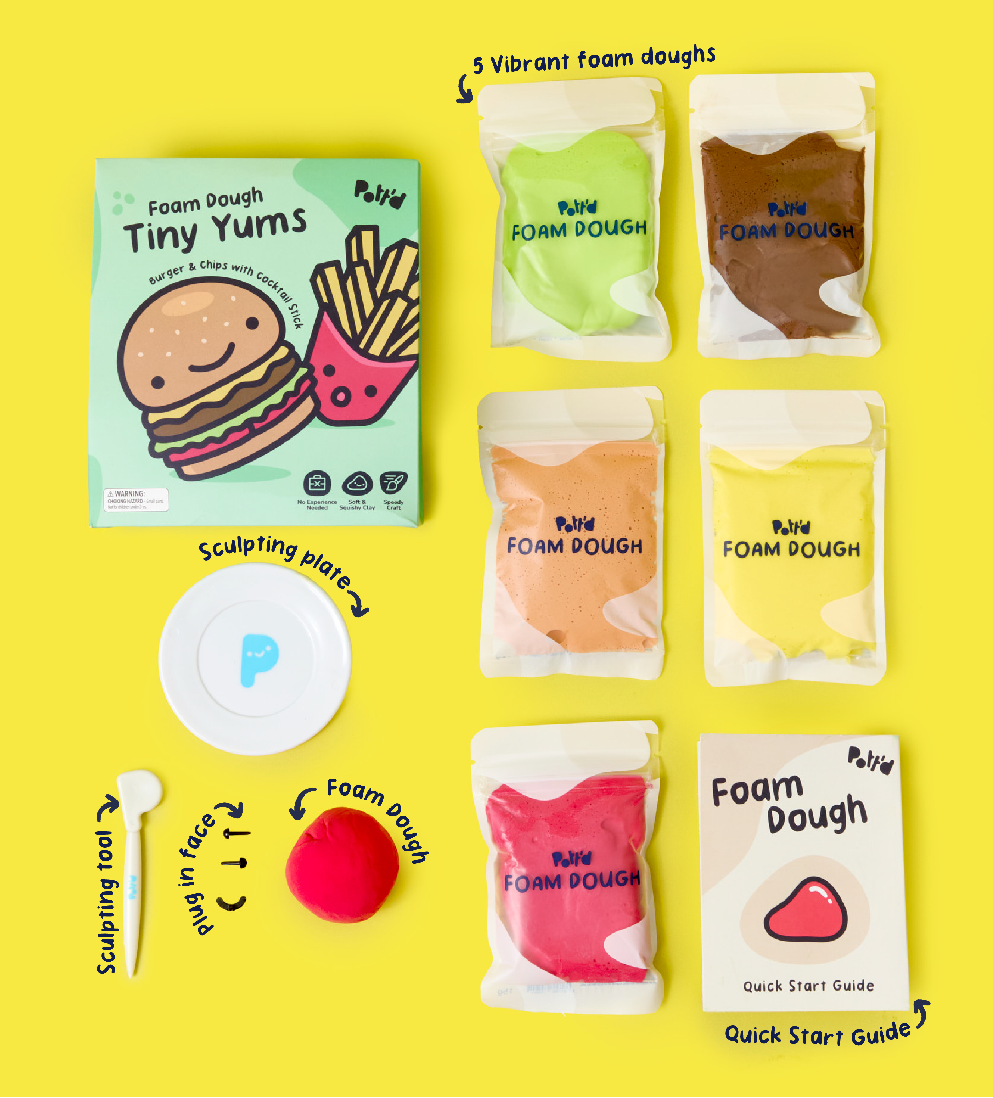 Pâte À Modeler - Petites Gourmandises : Burger & Frites