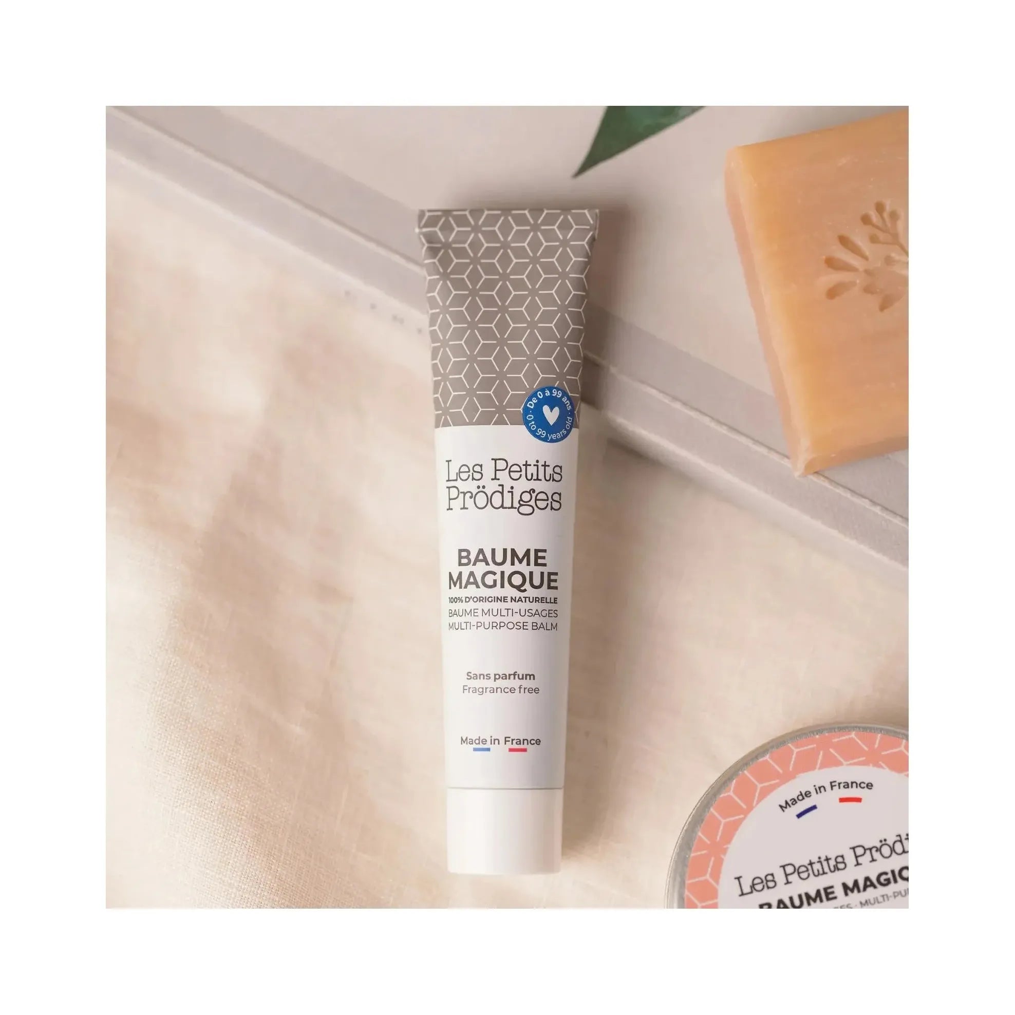 Baume Magique Naturel en Tube remplace 10 produits Multi-usages dès bébé naissance