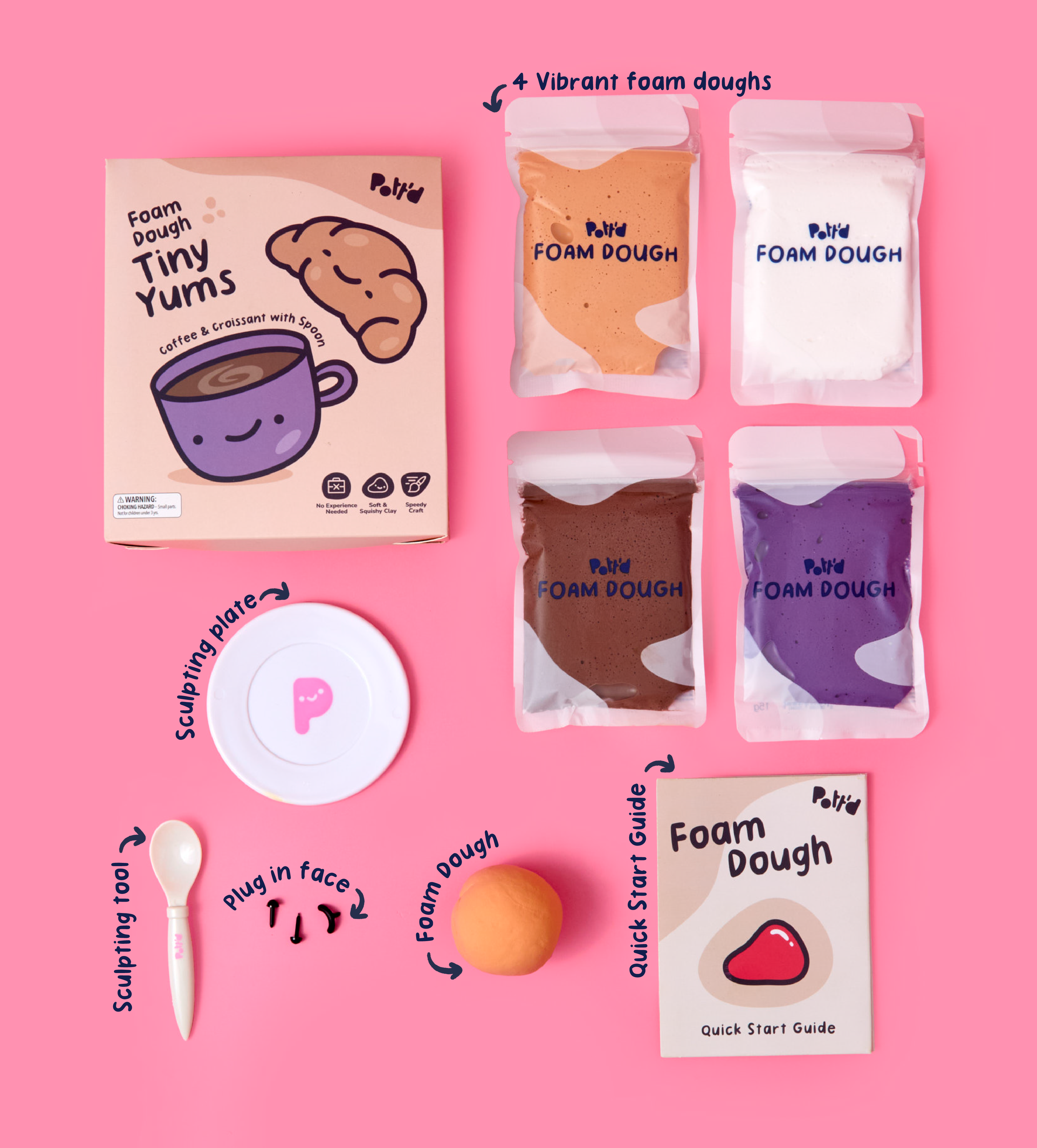 Pâte À Modeler - Petites Gourmandises: Café & Croissant