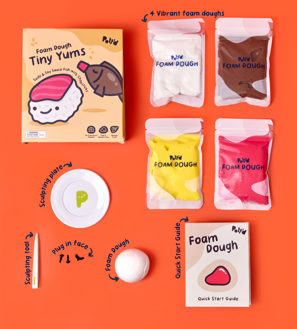 Pâte À Modeler - Petites Gourmandises : Sushi & Poisson Sauce Soja