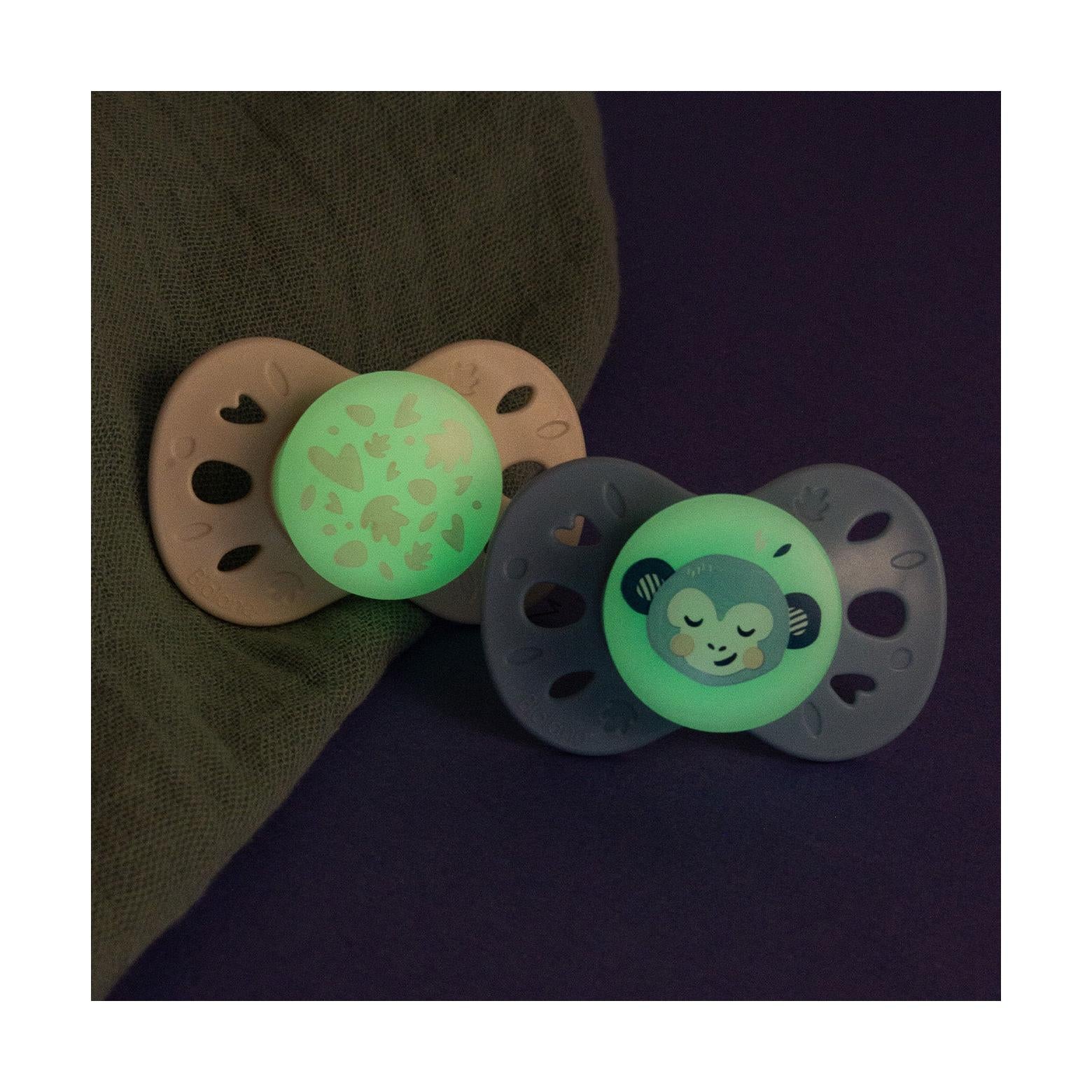 Lot De 2 Sucettes Nuit Anatomiques Animaux