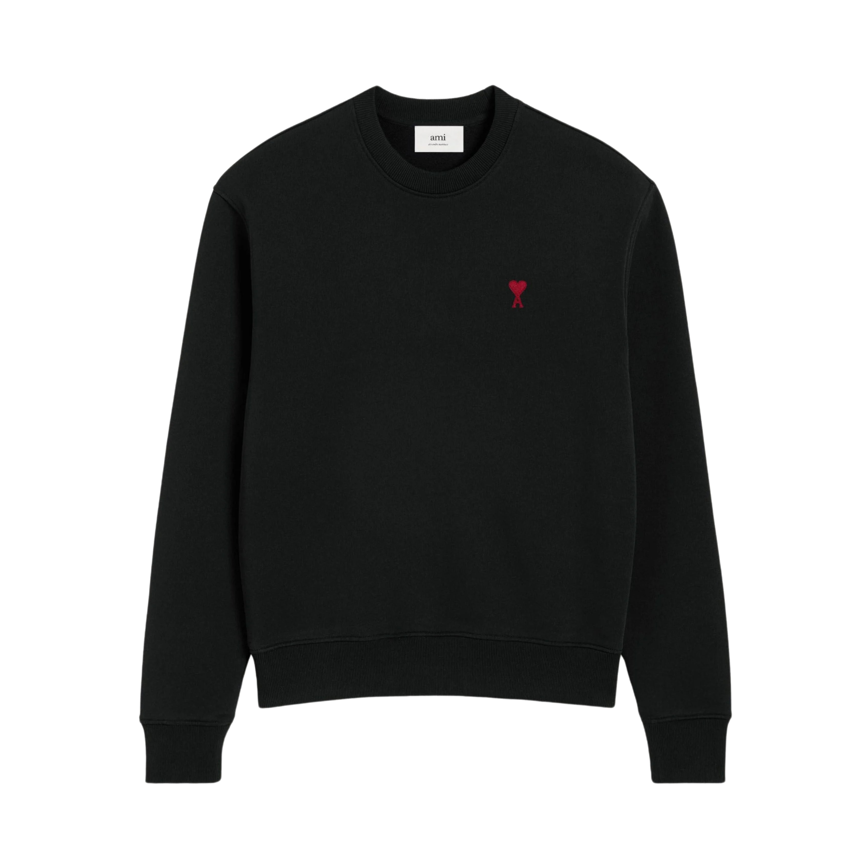 Ami Paris - Sweatshirt Ami De Coeur – Noir Rouge