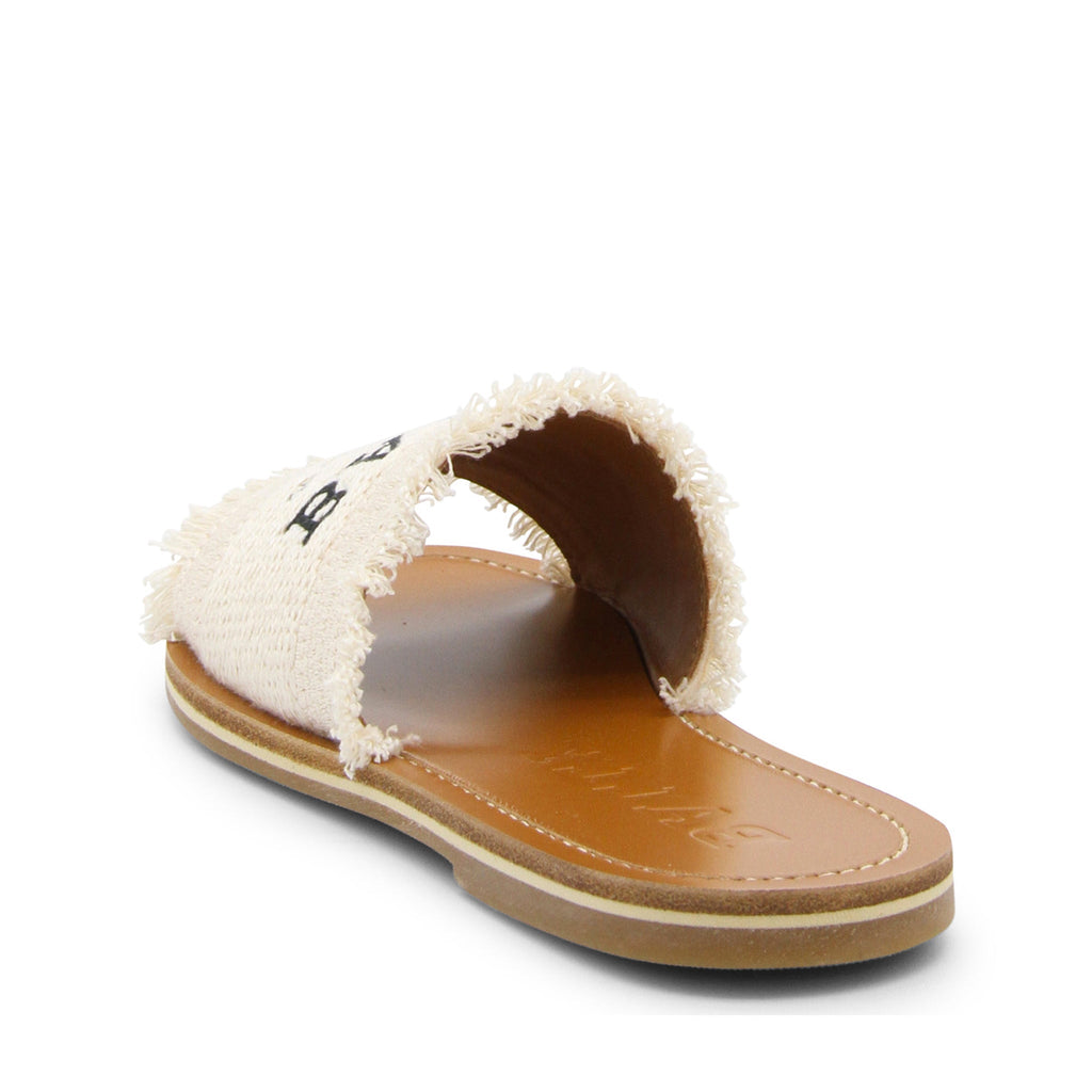 Bally Logo Flat Sandals - Cream - Femme