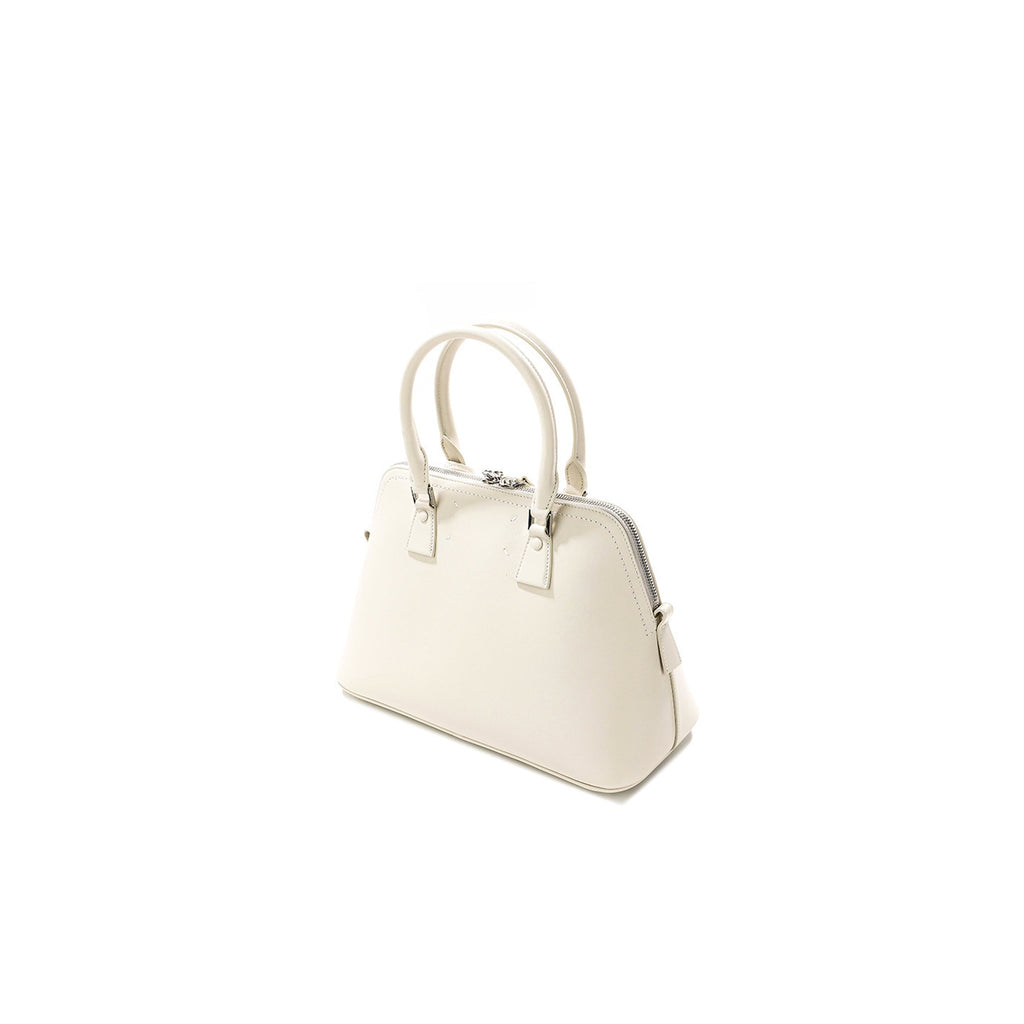Maison Margiela 5Ac Medium Leather Bag - Grey - Femme