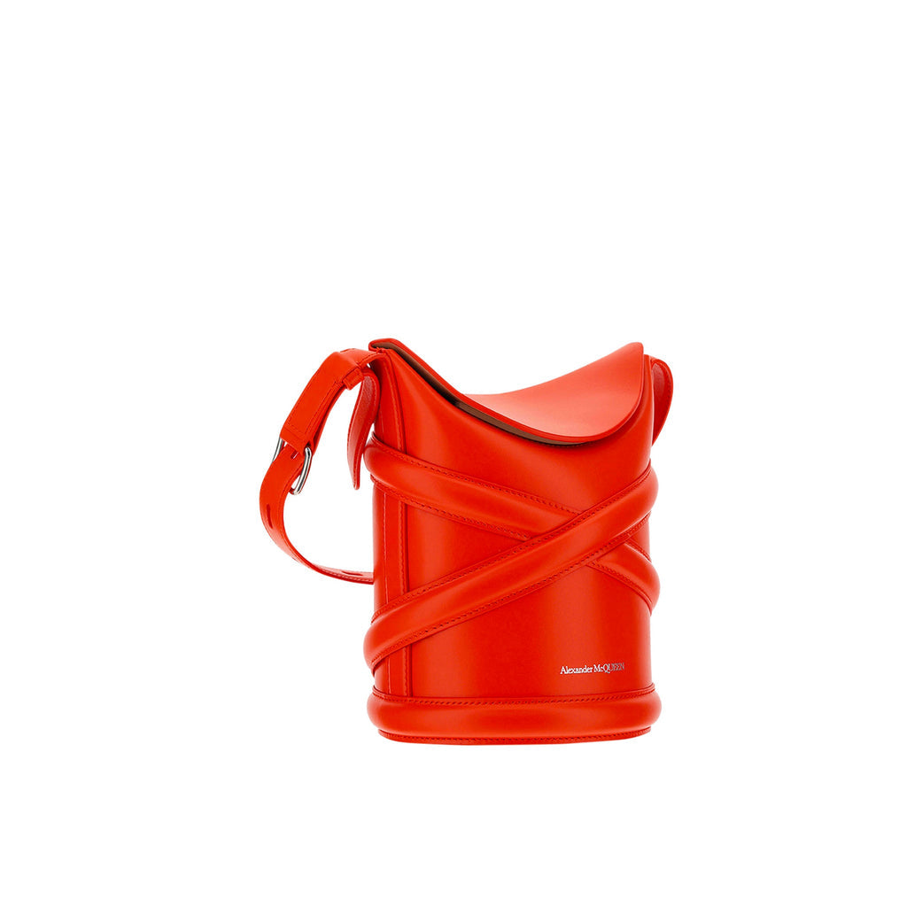 Alexander Mcqueen The Curve Bucket Bag - Orange - Femme