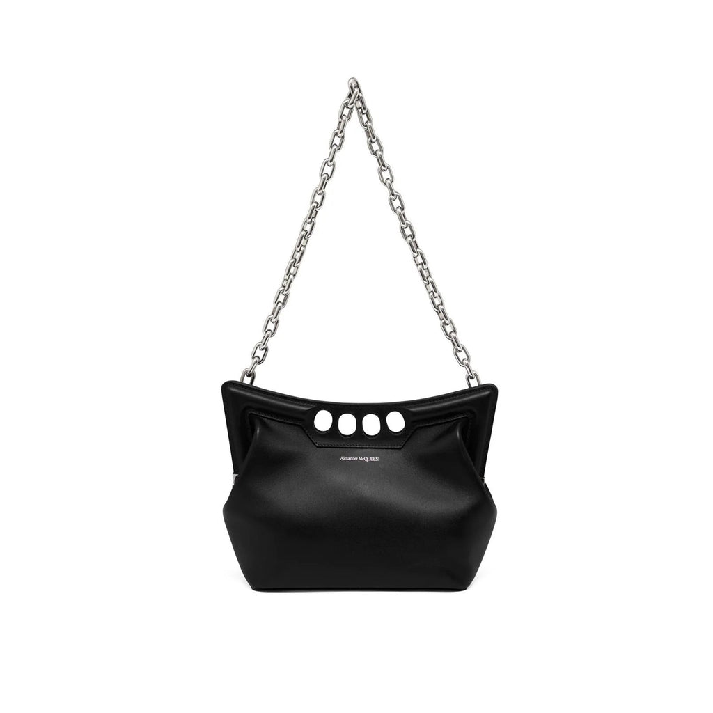 Alexander Mcqueen The Peack Leather Bag - Black - Femme